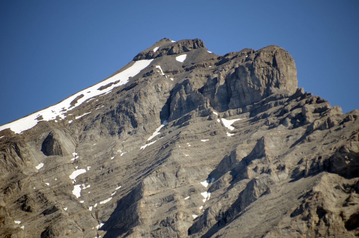 20 Cascade Mountain Close Up In The Morning From Banff In Summer